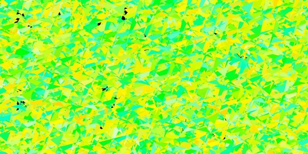 Ανοιχτό Πράσινο Κίτρινο Διανυσματική Υφή Τριγωνικό Στυλ Σύγχρονη Αφηρημένη Απεικόνιση — Διανυσματικό Αρχείο