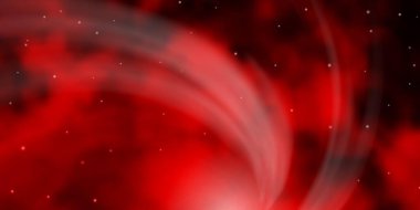 Küçük ve büyük yıldızlı koyu turuncu vektör arka planı. Soyut tarzda renkli bir illüstrasyon ve değişken yıldızlar. Cep telefonları için tema.