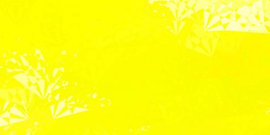 Soyut şekilli açık sarı vektör deseni. Basit gradyan şekilli renkli bir çizim. İşiniz için akıllı tasarım.