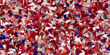 Rastgele üçgenli açık turuncu vektör dokusu. Modern tarzda üçgen şekilli akıllı soyut çizimler. Reklamlarınıza basit bir ekleme..