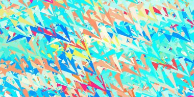 Üçgen şekilli koyu mavi vektör düzeni. Renkli soyut üçgenli web materyali çizimi. Reklamlarınıza basit bir ekleme..