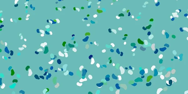 Hellblaue Grüne Vektortextur Mit Memphis Formen Bunte Abstrakte Formen Mit — Stockvektor