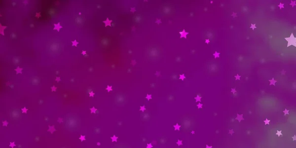 Modèle Vectoriel Rose Clair Avec Étoiles Néon — Image vectorielle