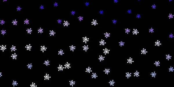 Textura Vectorial Púrpura Oscura Con Símbolos Enfermedad Ilustración Inteligente Con — Archivo Imágenes Vectoriales