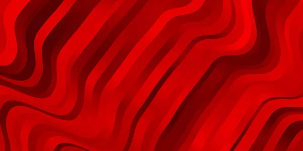 Pola Vektor Merah Terang Dengan Kurva Ilustrasi Abstrak Dengan Busur - Stok Vektor
