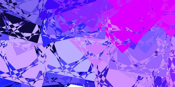 Světle Růžová Modré Vektorové Uspořádání Trojúhelníkovými Tvary Chytrá Abstraktní Ilustrace — Stockový vektor