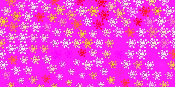 Modèle Vectoriel Multicolore Clair Avec Signes Grippe Illustration Abstraite Colorée — Image vectorielle