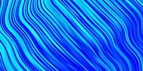 Șablon Vectorial Luminos Blue Curbe Ilustrație Abstractă Linii Gradient Bandy — Vector de stoc