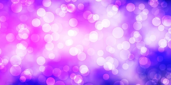 Light Purple Vektor Hintergrund Mit Blasen Bunte Illustration Mit Farbverläufen — Stockvektor