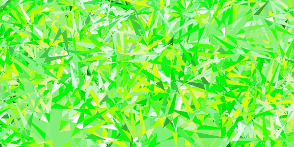 Ανοιχτό Πράσινο Κίτρινο Διανυσματικό Μοτίβο Πολυγωνικά Σχήματα Υπέροχη Αφηρημένη Απεικόνιση — Διανυσματικό Αρχείο