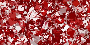 Üçgenli açık kırmızı vektör arkaplanı. Üçgen şekilli, şekilli muhteşem soyut çizimler. Reklamlar için şablon.