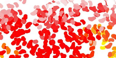 Soyut şekilli açık turuncu vektör şablonu. Basit bir şekilde gradyan olan renkli soyut biçimler. İşiniz için akıllı tasarım.