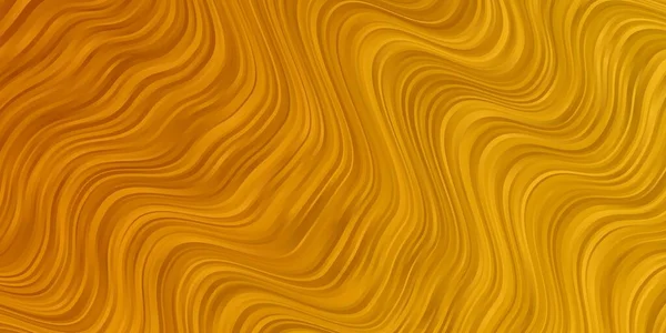 Világos Narancssárga Vektor Sablon Vonalakkal Színes Illusztráció Elvont Stílusban Hajlított — Stock Vector