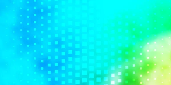 ライトブルー ラインと緑のベクトルレイアウト 長方形 — ストックベクタ