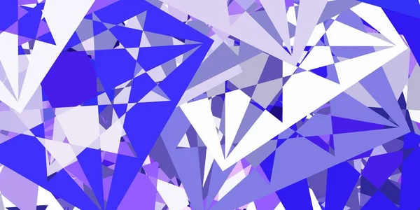 Světle Fialová Vektorová Šablona Trojúhelníkovými Tvary Chytrá Abstraktní Ilustrace Trojúhelníkovými — Stockový vektor