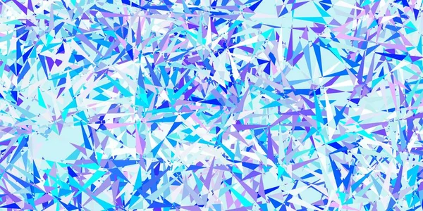 Light Pink Blue Vector Backdrop Triangles Lines Smart Abstract Illustration — Stockvektor