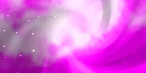 Світло Фіолетовий Рожевий Векторний Фон Барвистими Зірками — стоковий вектор