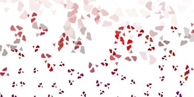 Rastgele şekilli açık pembe vektör arkaplanı. Gradyan rastgele formlarla modern soyut illüstrasyon. İşiniz için akıllı tasarım.