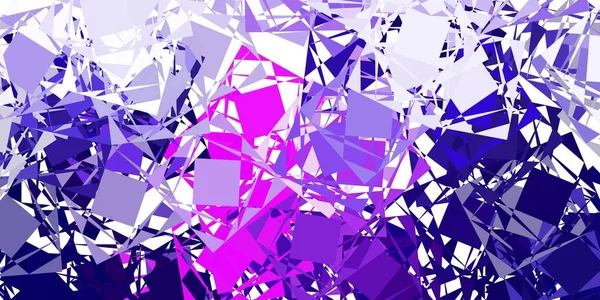薄い紫 三角形の形をしたピンクのベクトルのレイアウト カラフルな抽象的な三角形のウェブ素材のイラスト Cm用テンプレート — ストックベクタ