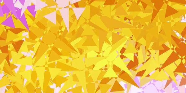 Světle Růžová Žlutá Vektorová Textura Memphisovými Tvary Moderní Abstraktní Ilustrace — Stockový vektor