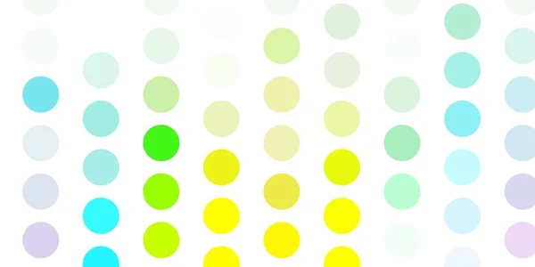 Light Multicolor Vector Background Bubbles Glitter Abstract Illustration Colorful Drops — Stockvektor