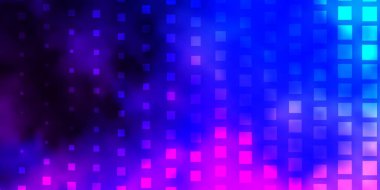 Çokgen biçiminde koyu pembe, Mavi vektör arkaplanı.