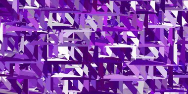 Üçgen formlu açık pembe vektör düzeni. Renkli soyut üçgenli web materyali çizimi. Terfi modelleri.