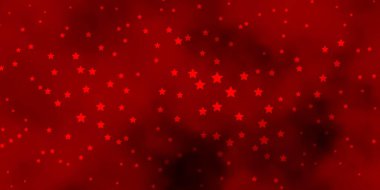 Koyu turuncu, güzel yıldızlı vektör dokusu. Soyut gradyan yıldızlı renkli çizimler. Reklamınız, posteriniz, afişiniz için en iyi tasarım.