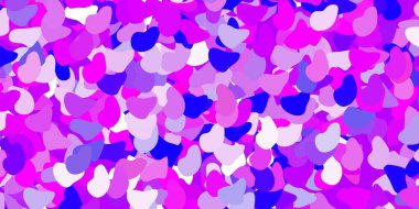 Açık Mor, soyut şekilli pembe vektör deseni. Basit gradyan şekilli renkli bir çizim. Reklamlarınız için modern tasarım.