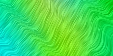 Açık Mavi, dairesel yay ile yeşil vektör düzeni.