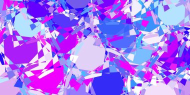 Açık mavi, çokgen şekilli kırmızı vektör deseni. Üçgen şekilli, şekilli muhteşem soyut çizimler. Terfi modelleri.