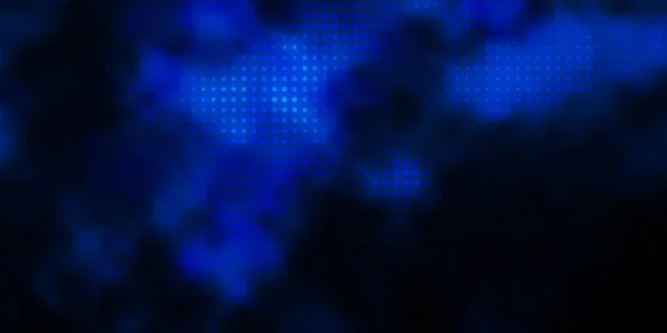 Темный Синий Векторный Фон Пузырями Абстрактная Иллюстрация Красочными Пятнами Стиле — стоковый вектор