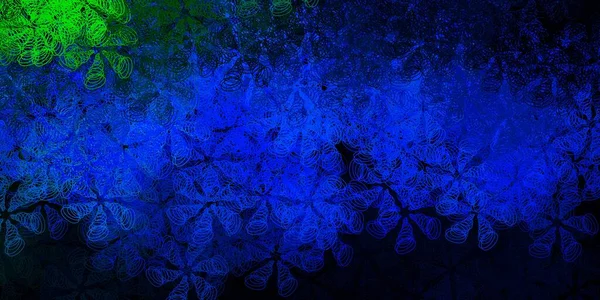 Темно Синий Зеленый Вектор Искушают Кругами Абстрактный Декоративный Дизайн Градиентном — стоковый вектор