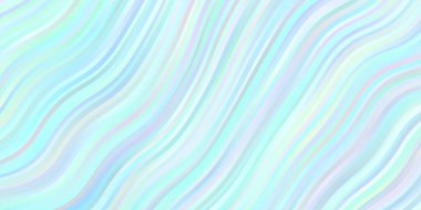 Bükülmüş çizgilerle hafif Mavili vektör arkaplanı.