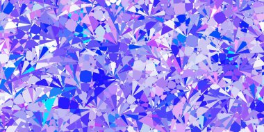 Çokgen formlu açık mor vektör arkaplanı. Renkli üçgenler aralığıyla soyut bir illüstrasyon. Duvar kağıtlarınız için tasarım.