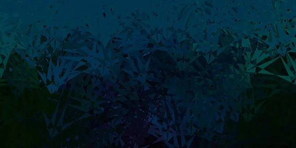 Темно Синій Зелений Векторний Фон Трикутниками Лініями Веб Матеріал Ілюстрація — стоковий вектор