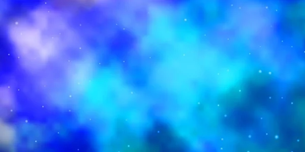 ライトピンク 美しい星とブルーベクトルテクスチャ — ストックベクタ