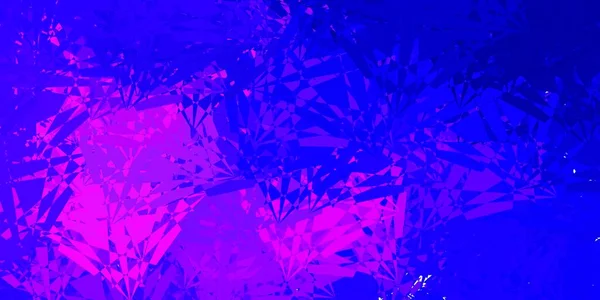 Светло Розовая Синяя Векторная Текстура Случайными Треугольниками Иллюстрация Веб Материала — стоковый вектор