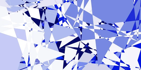 Hellblaues Vektorlayout Mit Dreiecksformen Prächtige Abstrakte Illustration Mit Dreieckigen Formen — Stockvektor
