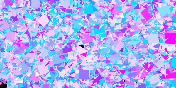 Dark Pink Blue Vector Texture Random Triangles Triangle Shapes Colorful — Vetor de Stock