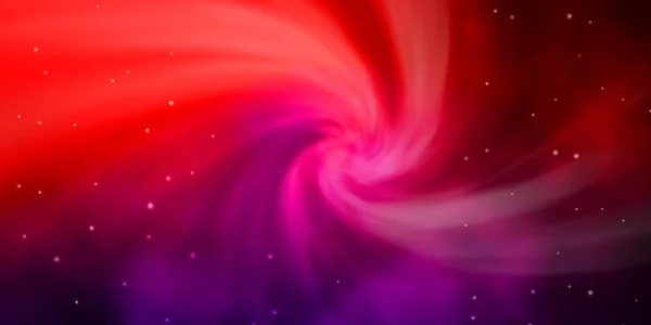 Mörkblå Röd Vektor Bakgrund Med Färgglada Stjärnor — Stock vektor