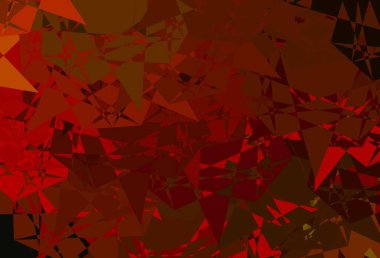 Koyu yeşil, çokgen şekilli sarı vektör deseni. Soyut renkli üçgen şekilli illüstrasyon. Duvar kağıtları için desen.