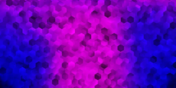 Lichtpaarse Roze Vectorachtergrond Met Een Partij Zeshoeken Slim Design Abstracte — Stockvector