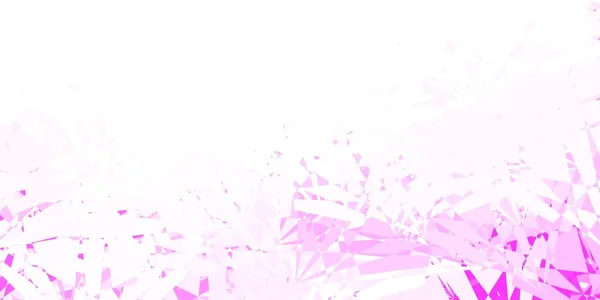 Светло Фиолетовый Векторный Узор Полигональными Вставками Иллюстрация Абстрактными Красочными Треугольными — стоковый вектор