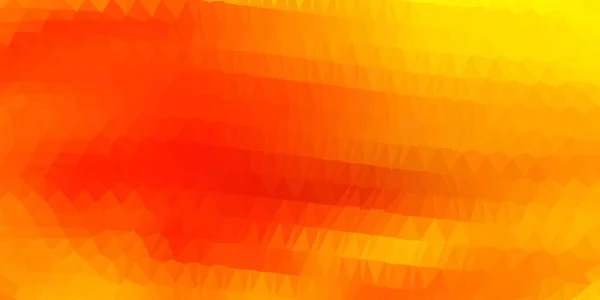 Licht Oranje Vector Gradiënt Polygon Behang Illustratie Gebroken Glazen Stijl — Stockvector