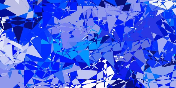 Hellblaue Vektorschablone Mit Dreiecksformen Hervorragende Abstrakte Illustration Mit Farbenfrohen Dreiecken — Stockvektor