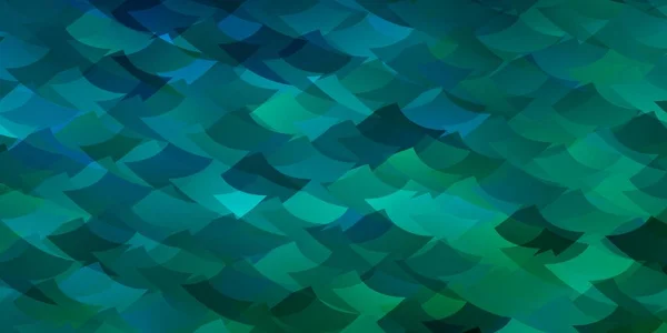 Light Blue Green Vector Backdrop Lines Rhombus Glitter Abstract Illustration — Stock vektor