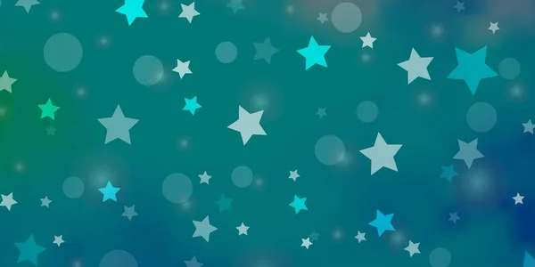 Light Pink Blue Vector Background Circles Stars — Stock Vector
