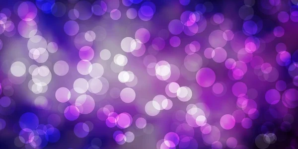 Light Purple Vector Background Circles — Stock Vector