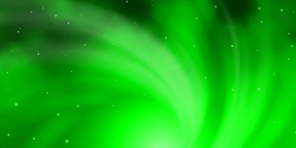 Světle Zelené Vektorové Uspořádání Jasnými Hvězdami — Stockový vektor
